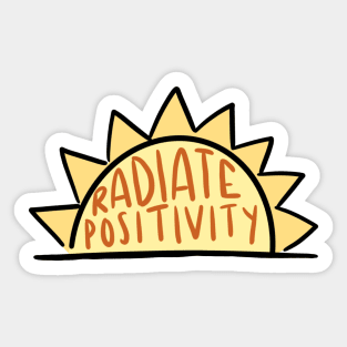 Radiate Positivity Sun Sticker